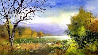 Watercolor Landscape Painting A Comprehensive Guide for Beginners  part 1 [upl. by Aldwon]