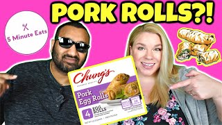 Chungs Egg Rolls Pork Review [upl. by England]