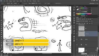 Photoshop Tutorial  Turning a pencil sketch into digital ink [upl. by Friedrich]