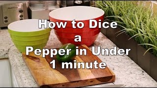 How to dice peppers the fastest way [upl. by Haskins980]