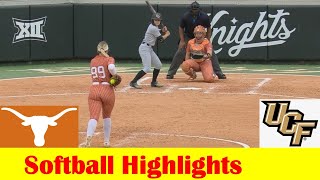 2 Texas vs UCF Softball Game 3 Highlights March 24 2024 [upl. by Galina]