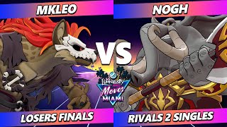 LMM Miami 2024 LOSERS FINALS  Nogh Loxodont Vs MkLeo Forsburn Rivals of Aether 2  RoA2 [upl. by Onimixam]