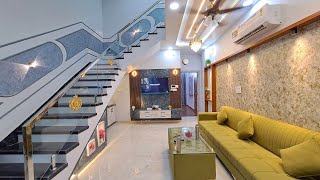 100Gaj 3BHK latest house design with 3bedrooms and Luxury interior design  15x60 House For Sale [upl. by Barty]