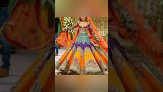 Latest multicolored bridal lehenga designs  beautiful lehenga choli colour combinations [upl. by Wilson]