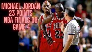 Michael Jordan Highlights 23 Points NBA Finals 1996 Game 4 Chicago Bulls vs Sonics [upl. by Einahets]