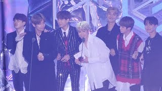 181106 방탄소년단 BTS 첫시상식에 첫인기상 수상 4K 직캠 Fancam 지니뮤직어워즈 MGA by Mera [upl. by Oberg]