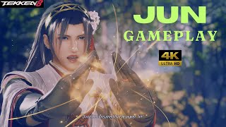 JUN 💪 Gameplay  Tekken 8 Arcade battle  4k Ultra HD  tekken8 gaming gamingvideos [upl. by Emolas]