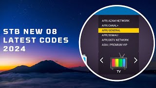 STB NEW 08 LATEST CODES 2024  STBEMU CODES [upl. by Niwle818]