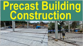 Precast Building Construction  Easy Construction Process  Structural Guide [upl. by Eixid]