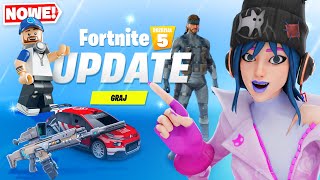 FORTNITE UPDATE Sekretne Skiny Zmiany Wycieki [upl. by Arraeis693]