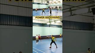 Teknikpower amp kecepatan Backhand bulutangkis teknik dasar main badminton badmintonlovers [upl. by Froehlich]