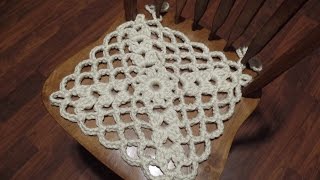 Easy Crochet Seat Chair Cover lTUTORIAL 251 Bagoday Crochet [upl. by Mensch100]