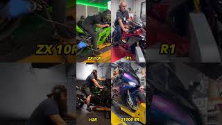 Which 1000cc motorbike sound do you like zx10r R1 H2R S1000RR Superbike zx10r R1 H2R S1000RR [upl. by Ettedranreb]