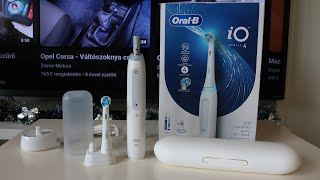 OralB iO Series 4  Unboxing Test amp Cleaning [upl. by Oizirbaf]