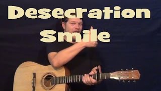 Desecration Smile RHCP Easy Guitar Lesson How to Play Tutorial [upl. by Manbahs]