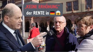 Olaf Scholz und die NullRente DIESES JAHR KEINE RENTENERHÖHUNG😳😳😳 [upl. by Wiener]