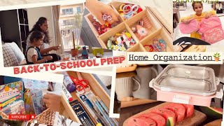 How to get Organized for BackToSchool🎒  Decluttering Organizing amp Shopping  Back to School Prep [upl. by Emelin]