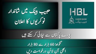 HBL Bank Jobs 2024 Apply Now for the Best Opportunities [upl. by Fidela]