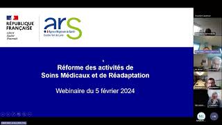 Webinaire du 5 février  soins médicaux et de réadaptation [upl. by Conah]