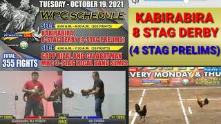 KABIRABIRA 8 STAG DERBY 4 STAG PRELIMS OCT19 2021Pitmasters live fight schedules [upl. by Alta787]