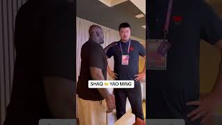 TWO LEGENDS Shaq and Yao 🔥 via SHAQX shorts [upl. by Razec]