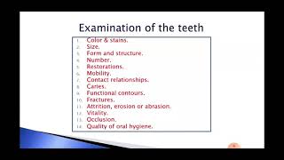 Intraoral Examination Part III [upl. by Llednov]