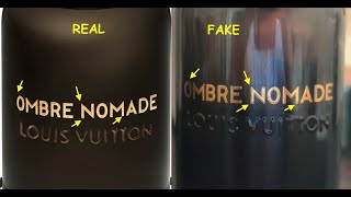 How to spot fake Louis Vuiton Ombre Nomade perfume Real vs fake Louis Vuitton Eau de Parfum [upl. by Melinde535]