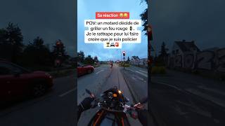 Ce motard grille un feu rouge je lui mets un coup de pression🚦🚔🚨 motovlog motorcycle police [upl. by Whelan877]