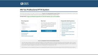 How to Renew your PTIN [upl. by Amerd454]