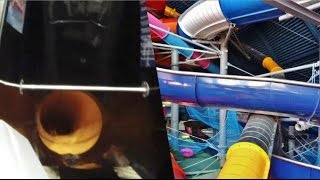 Extremely Fast 72 kmh Water Slide Xtreme Faser  Galaxy Erding Onslide POV [upl. by Ariaet281]