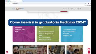 GRADUATORIA MEDICINA E VETERINARIA 2024 COME FARE DOMANDA [upl. by Sibby]