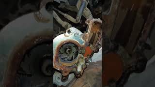 change water pump cleaning egr change top cover gasket [upl. by Ike856]