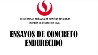 Ensayo de concreto endurecido [upl. by Alyad985]