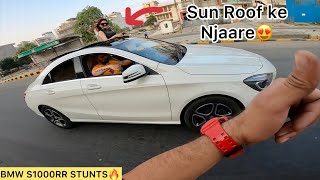 Jannat ji Nikli Mercedes Ke Sun Roof Se😱BMW S1000rr Power Test🔥 [upl. by Renferd594]