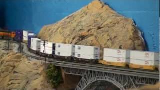 N Scale layout with lot of action [upl. by Haney]