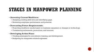 Manpower Planning in HRM [upl. by Maillw]