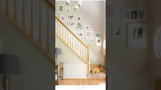 Stairs decoration ideas for homestaircase walldecor shorts [upl. by Cattima]