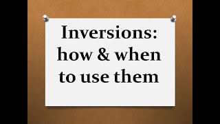 Sentence Inversions verb followed by the subject [upl. by Cammie33]