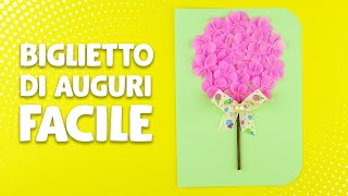 Biglietto di auguri per la Festa della Mamma fai da te  DIY Lavoretti con la carta [upl. by Eciral]