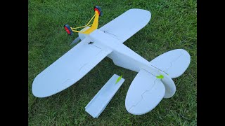 Description and Maiden flight video of 3D Printed FT Sportster ReCreation using Foaming LW PLA [upl. by Willie]