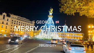 MERRY CHRISTMAS GEORGIA TBILISI CITY tbilisi georgia christmas [upl. by Pyne]