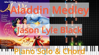 🎹Solo amp Chord Aladdin Medley Jason Lyle Black Synthesia Piano [upl. by Marcin]