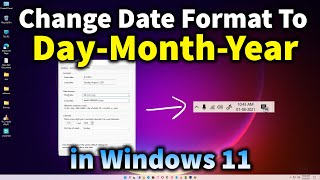 How to Change Date Format in Windows 11  ddmmyyyy format [upl. by Eliezer433]