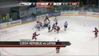 Czech Rep  Latvia 42  2013 IIHF Ice Hockey U20 World Championship [upl. by Mcfarland]