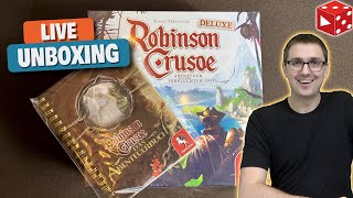 Robinson Crusoe Deluxe  Das Abenteuerbuch • Live Unboxing [upl. by Zined]