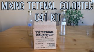 Mixing TETENAL Colortec C41 Kit [upl. by Blanchard59]