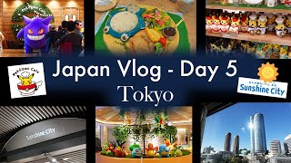 Japan vlog  Day 5 in Tokyo Pokémon café Akihabara Sunshine City Mall amp more [upl. by Demp785]