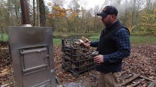 Outdoor Wood boiler FREE Heat [upl. by Ligriv]