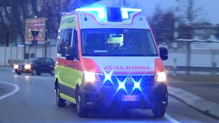 APS EuroCargo MaxiCity VVF TV  Ambulanza Croce Verde Montebelluna  Italian Fire Engine  Ambulance [upl. by Amabil]