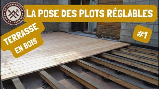 Construire une terrasse en bois sur plots réglables 1 La répartition et la pose des plots [upl. by Nele]